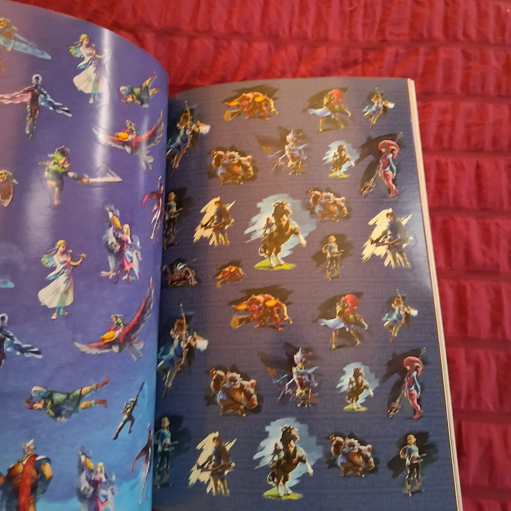 Official 2018 Nintendo Legend Of Zelda Sticker Book - Blue/Gold 800+ Stickers